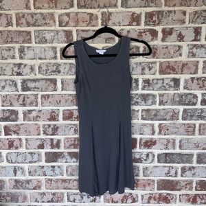 Gray Sleeveless Midi Dress